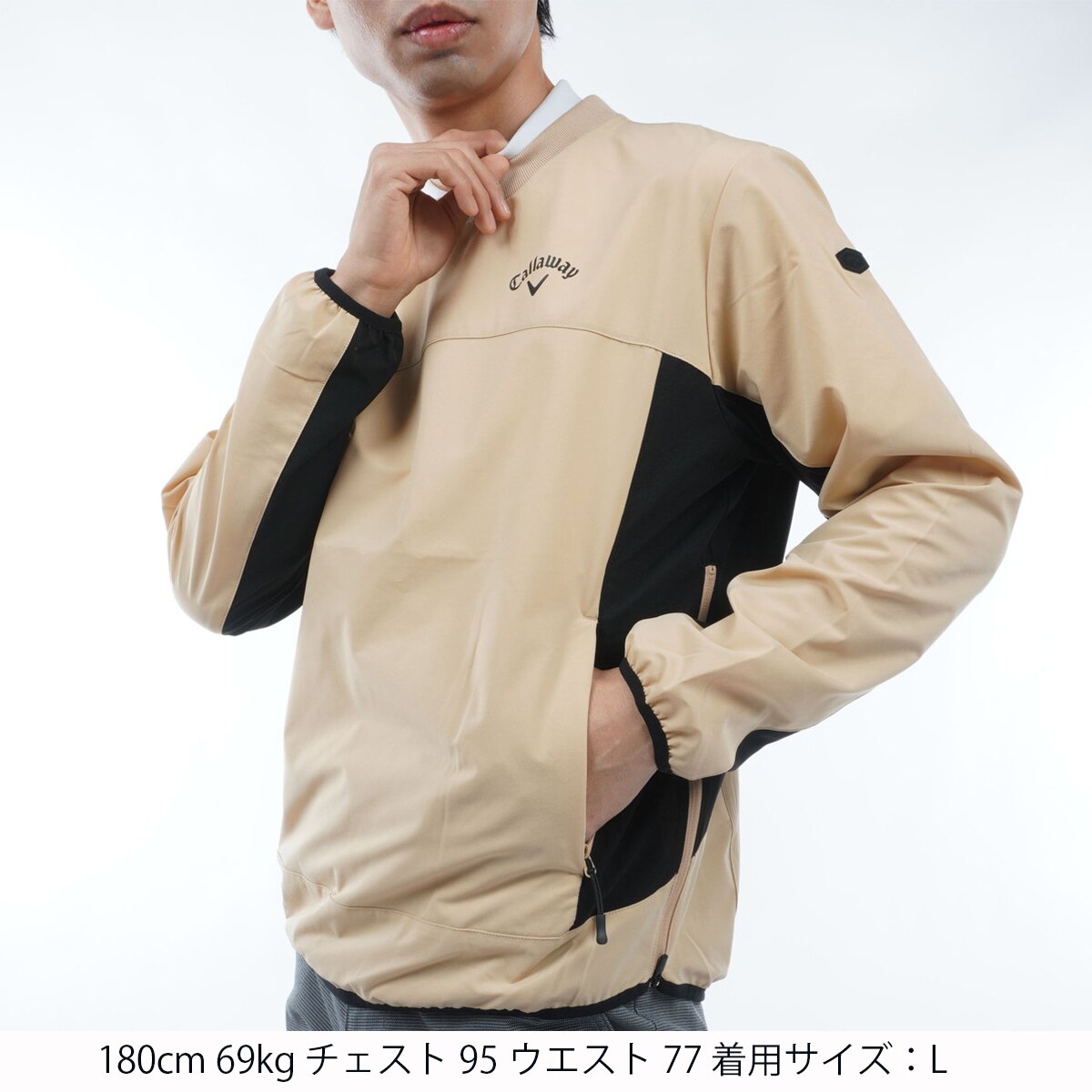 セール・アウトレット】ストレッチプルオーバーブルゾン
