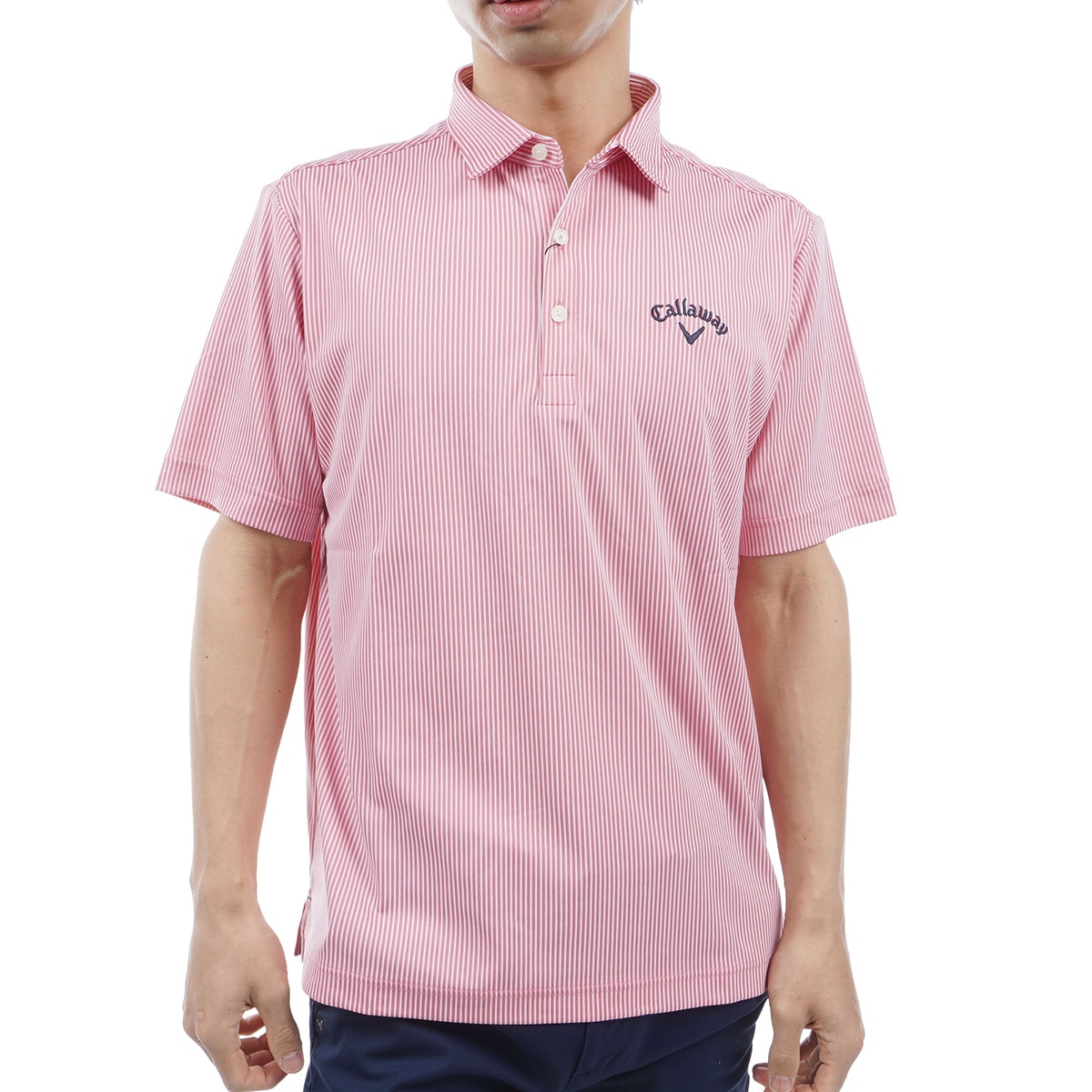 ストライプジャカード 半袖ポロシャツ(半袖シャツ・ポロシャツ)|Callaway Golf(キャロウェイゴルフ) C24134110の通販 - GDO ゴルフショップ(0000732089)