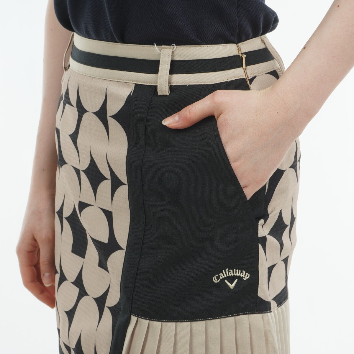 千鳥ドビー幾何学プリントスカート (WOMENS) | ウィメンズ