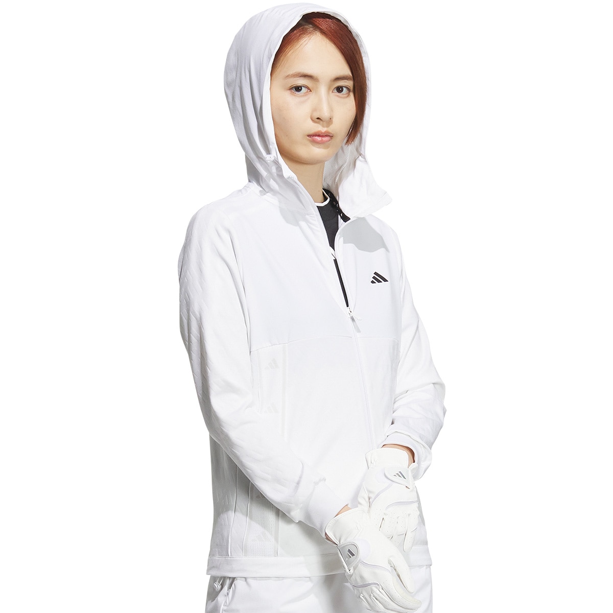 セール・アウトレット】ファブリックミックスストレッチ フーディー