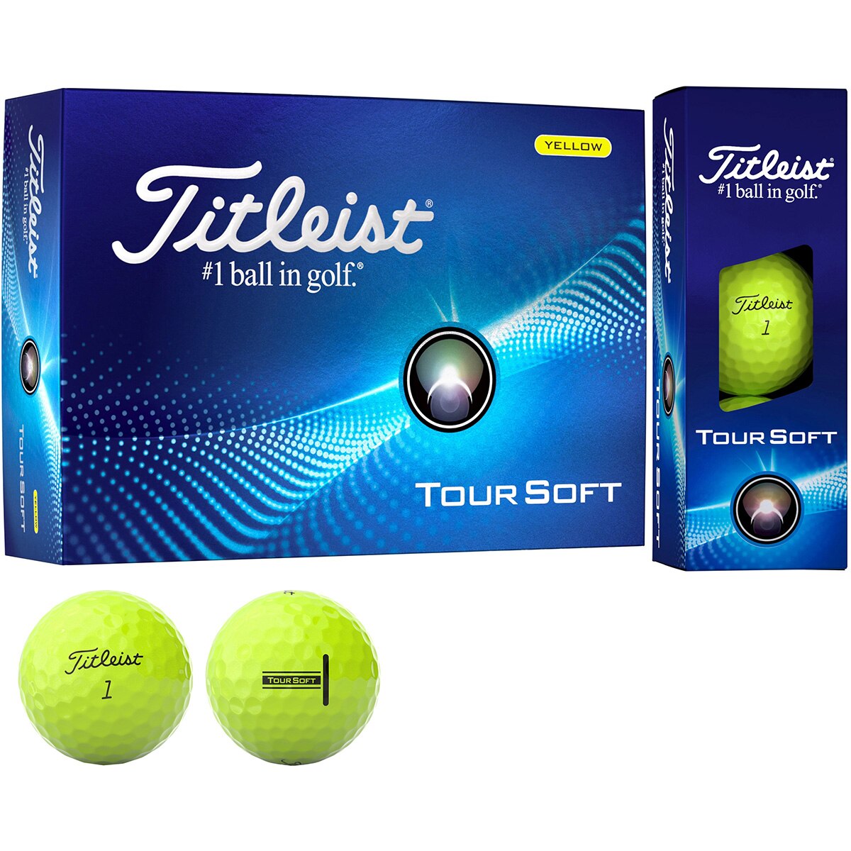 新品未使用　タイトリスト　年代別3種類TOUR SOFT ゴルフボール 3ダース TOUR SOFT ボール 3ダース【オンネームサービス有り】(文字色