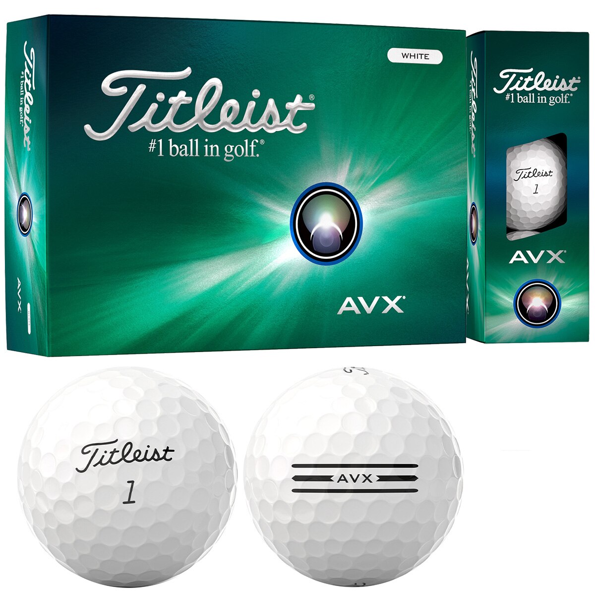 Titleist　タイトリスト　ゴルフボール　AVX　６スリーブ　１８球 0000733591_01.jpg?h=600&w=600