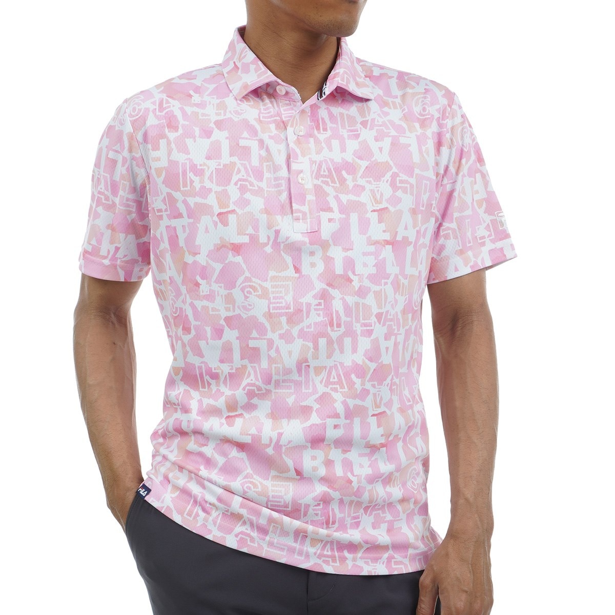 グラフィックプリント 半袖ポロシャツ(半袖シャツ・ポロシャツ)|FILA(フィラ) 744603の通販 - GDOゴルフショップ(0000733684)