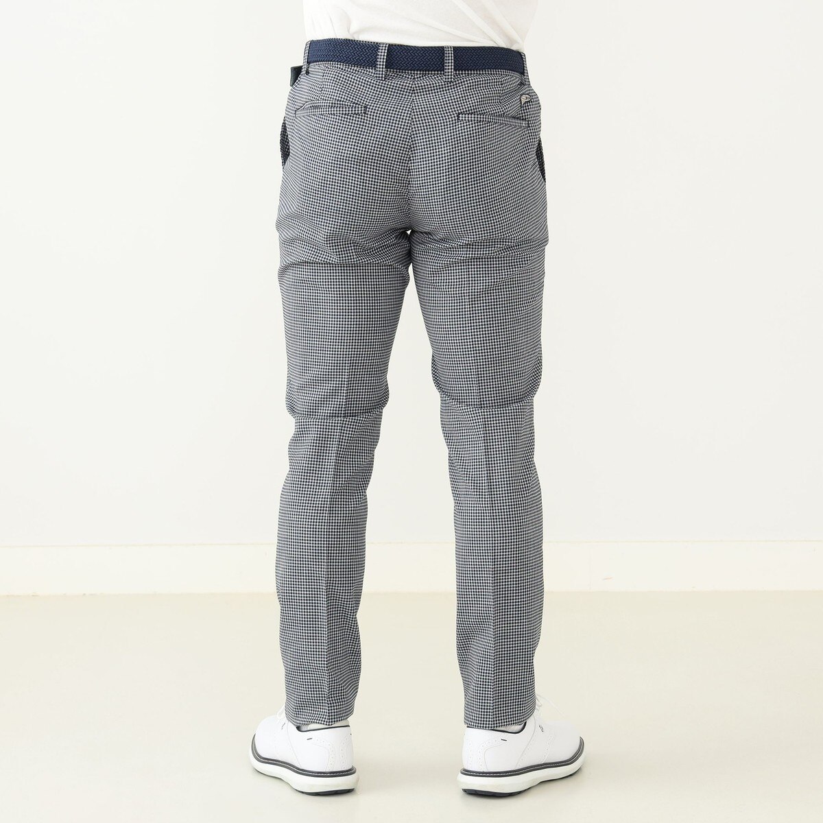 ビームスゴルフ　パープルレーベルウールトロピカルチェックパンツ　48 Mサイズ BEAMS GOLF PURPLE LABEL ウールトロピカル チェックパンツ