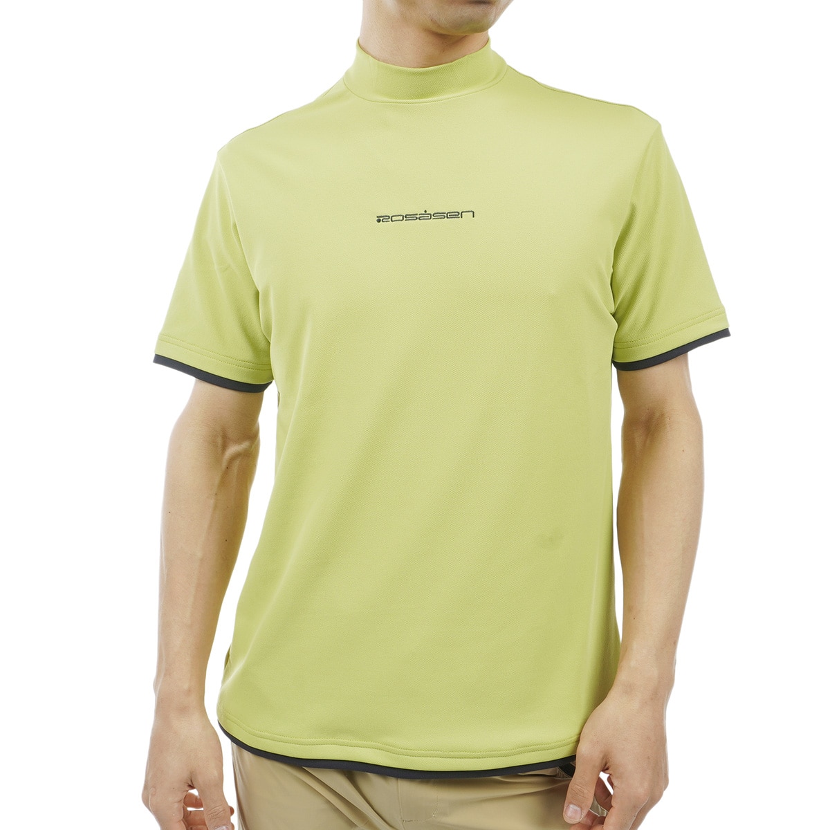 ストレッチ テクニスタ鹿の子 モックネック半袖シャツ(半袖シャツ