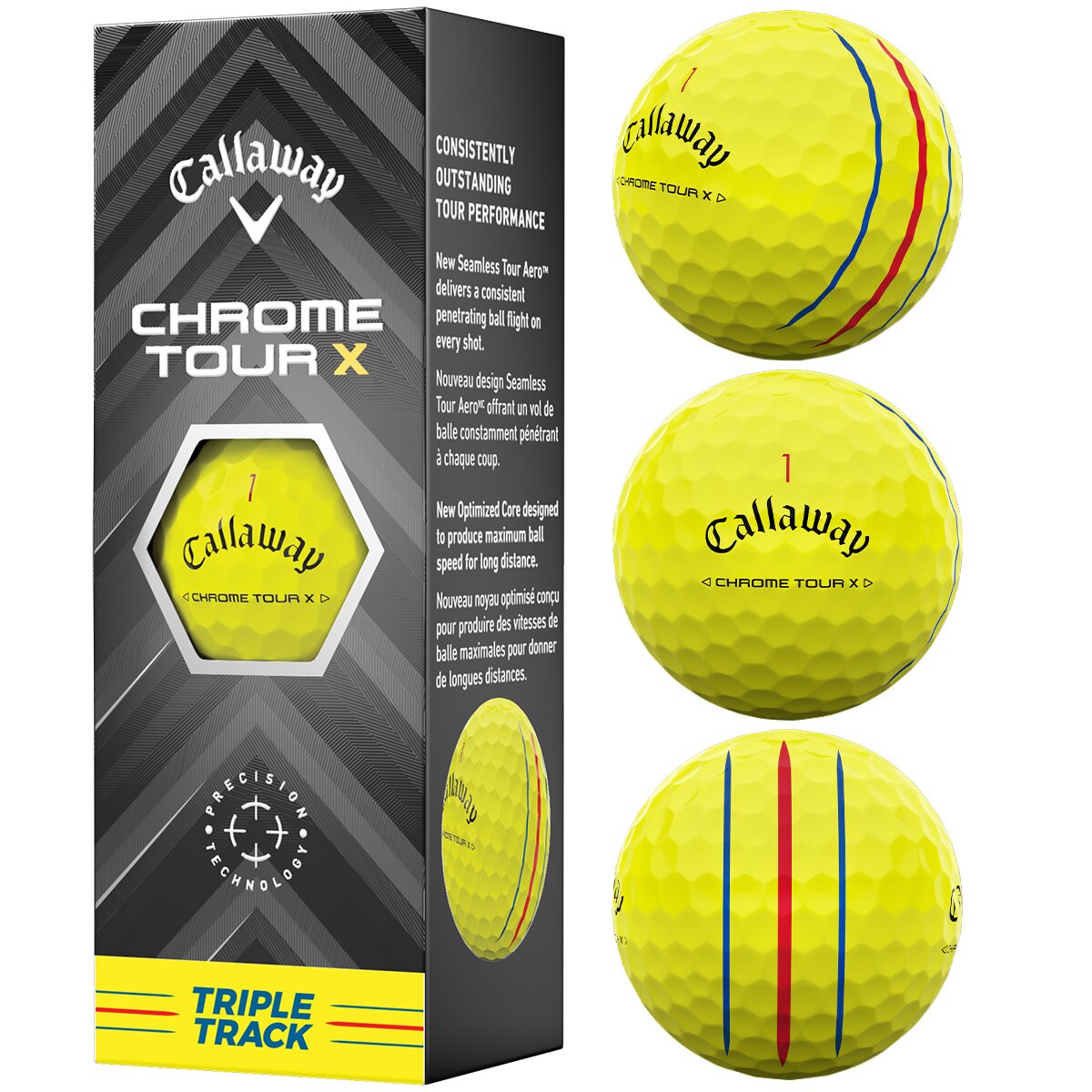 CHROME TOUR X 24 トリプル・トラック ボール 1スリーブ(ボール