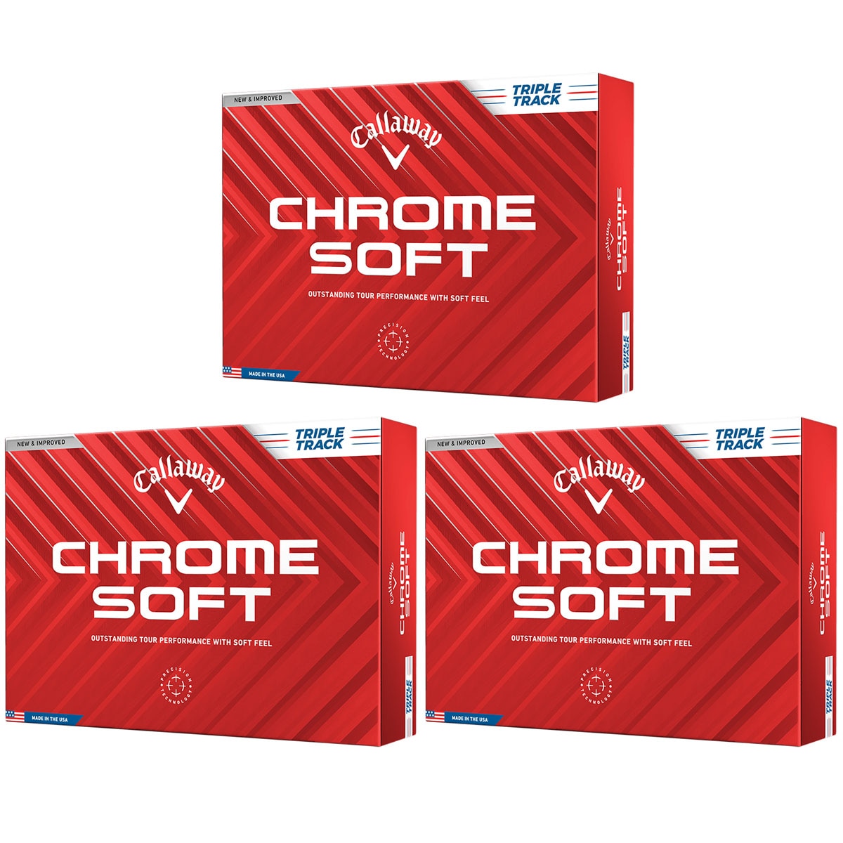 CHROME SOFT 24 トリプル・トラック ボール 3ダースセット(ボール