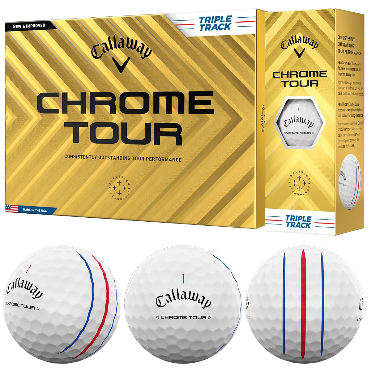 ㋰キャロウェイクロムツアーX　24個 CHROME TOUR X 24 ボール(ボール（新品）)|CHROME TOUR