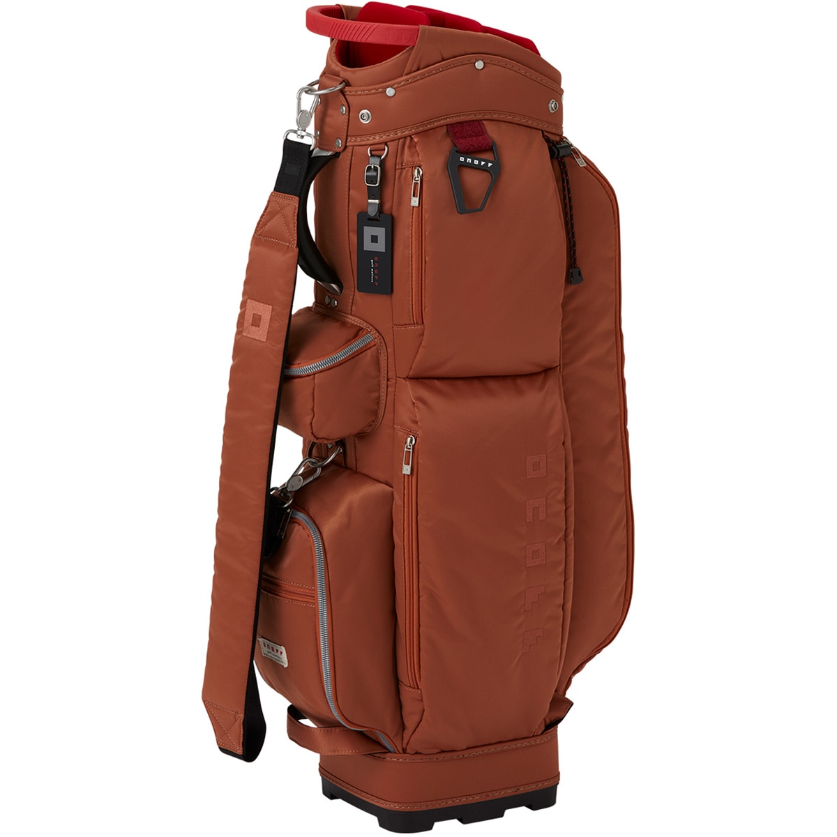 最新・新品　ONOFF キャディバック OB0424 テラコッタ（ブラウン） Amazon | メンズキャディバッグ OB0424 2024 （75）テラコッタ