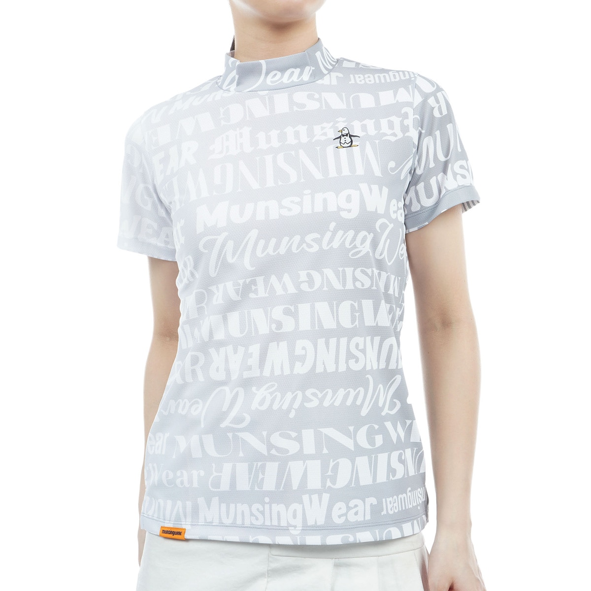 ENVOY EXcDRY ロゴグラデーションプリント ストレッチ モックネック半袖シャツ レディス(半袖シャツ・ポロシャツ )|Munsingwear(マンシングウェア) MEWXJA03の通販 - GDOゴルフショップ(0000735107)