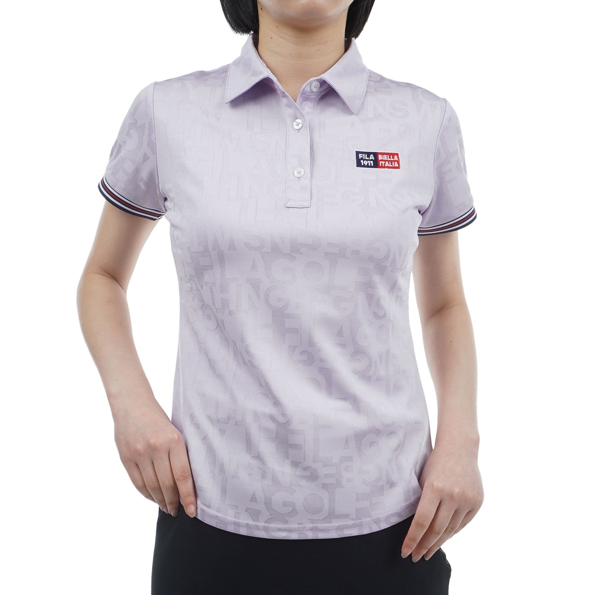 タイポ柄 半袖ポロシャツ レディス(半袖シャツ・ポロシャツ)|FILA(フィラ) 754601-2の通販 -  GDOゴルフショップ(0000735676)