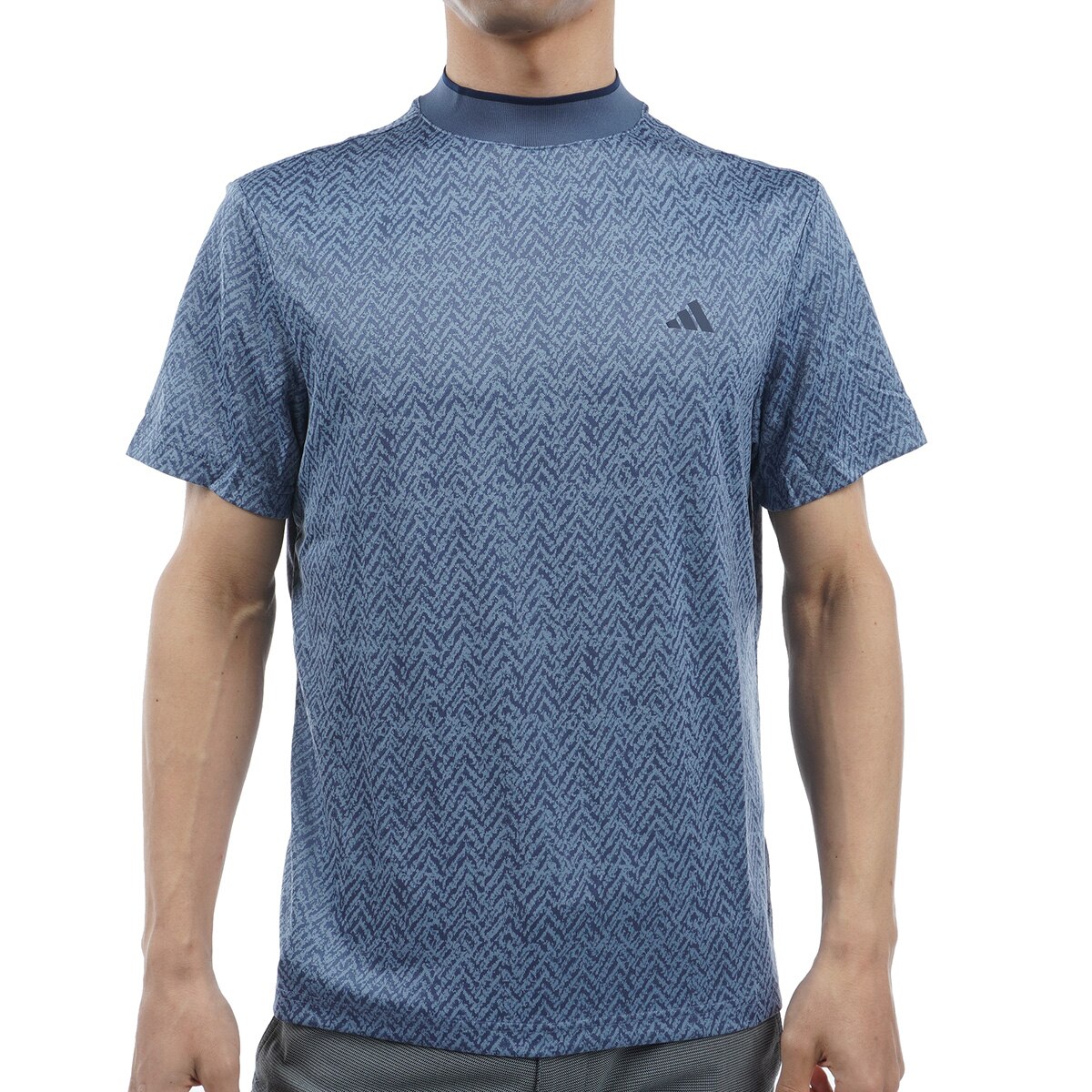 ミニヘリンボーン ストレッチ ドライモックネック半袖シャツ(半袖シャツ・ポロシャツ)|Adidas(アディダス) KOW02の通販 - GDOゴルフ ショップ(0000735911)