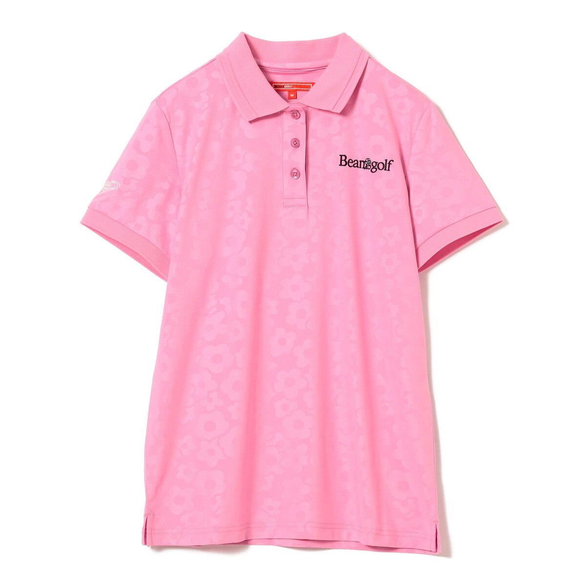 BEAMS GOLF ORANGE LABEL エンボスフラワー ロゴ ポロシャツ レディス(ポロシャツ)