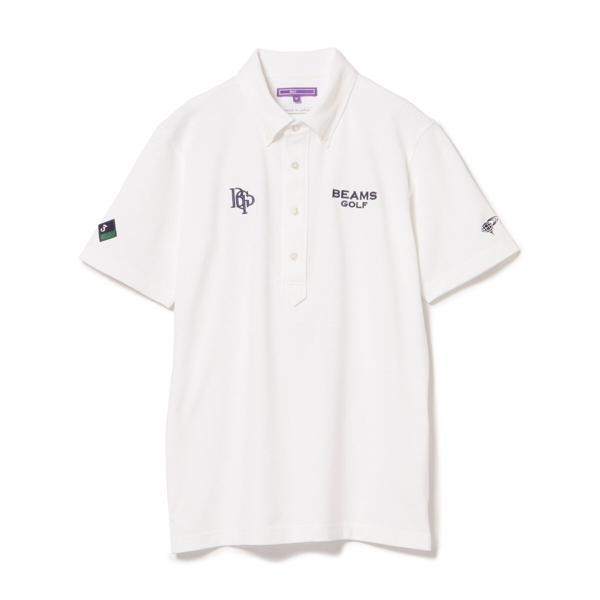 BEAMS GOLF PURPLE LABEL スフィダンテ ベア鹿の子 ボタンダウン