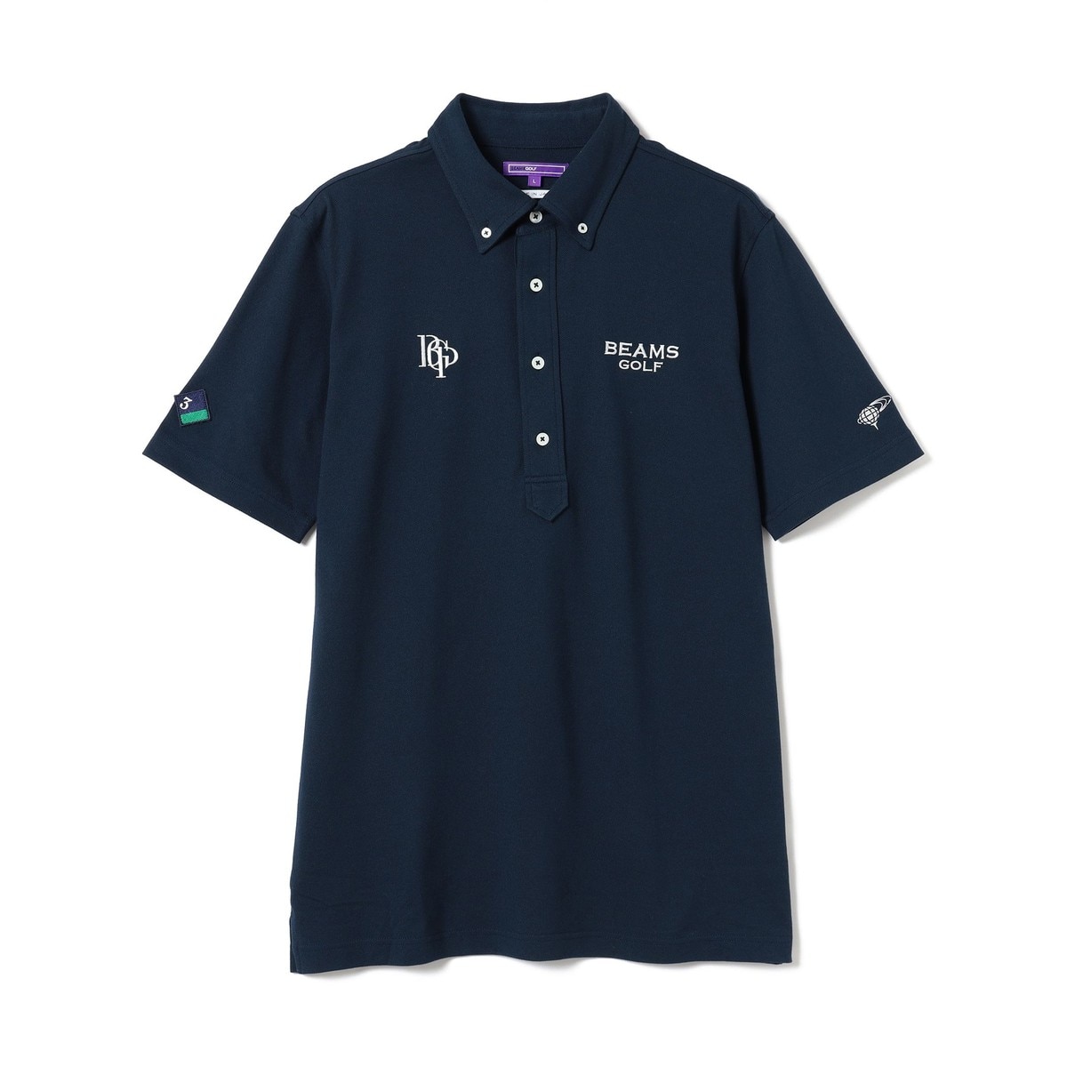 BEAMS GOLF PURPLE LABEL スフィダンテ ベア鹿の子 ボタンダウン