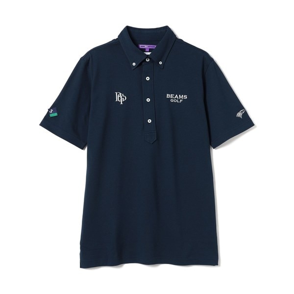 BEAMS GOLF PURPLE LABEL スフィダンテ ベア鹿の子 ボタンダウン 