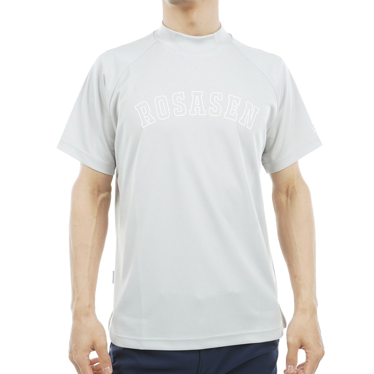 A-Line ストレッチ モックネック半袖シャツ(半袖シャツ・ポロシャツ