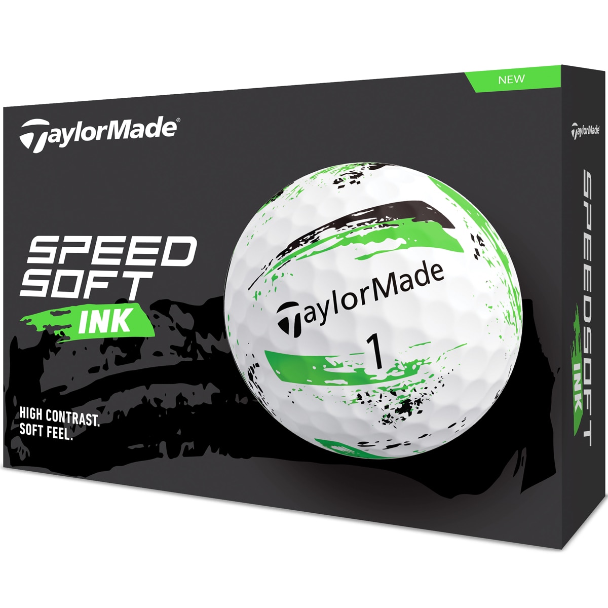 テーラーメイド - M1800601 ゴルフボール スピードソフト インク 1ダース 12個入り(グリーン) TaylorMade SpeedSoft Ink