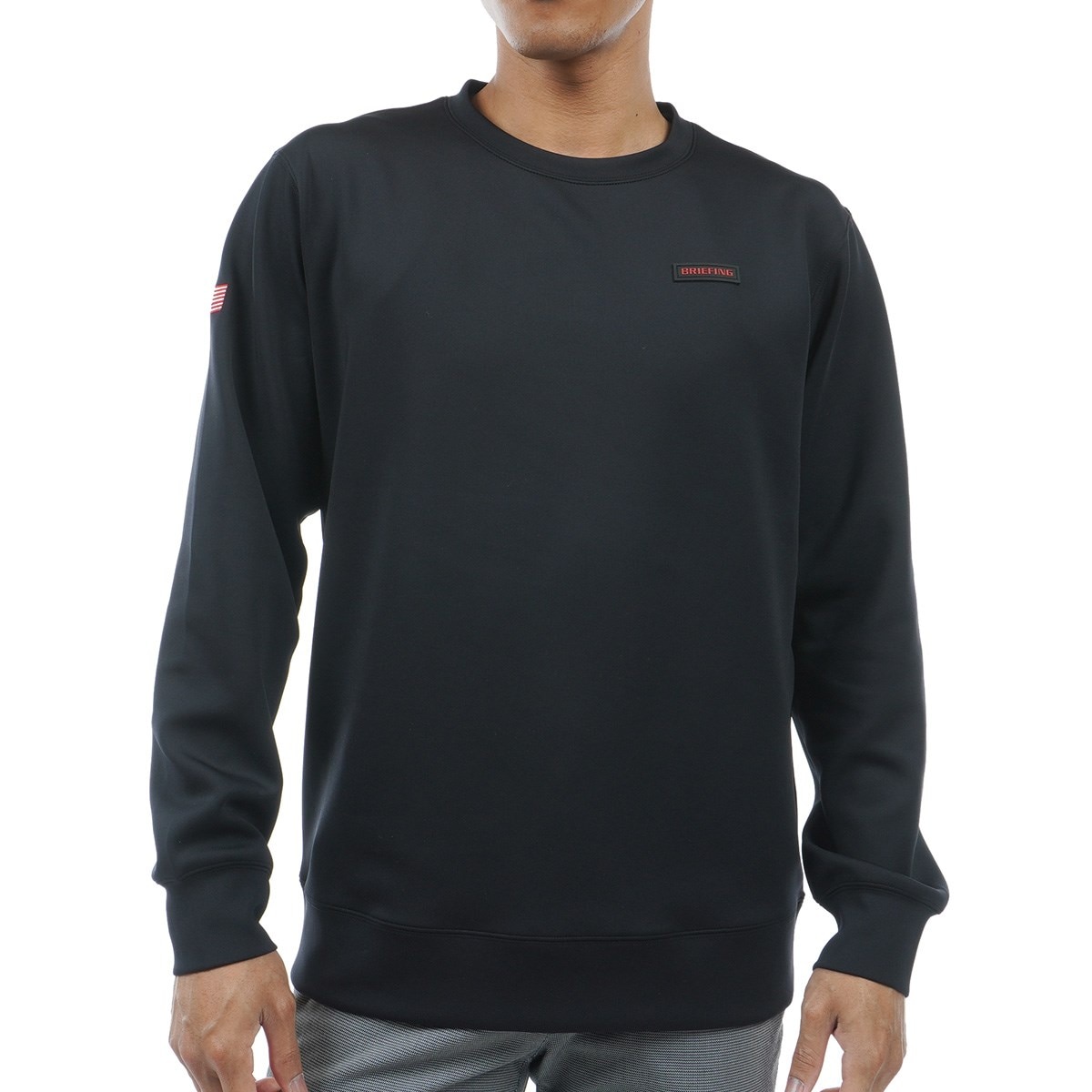 BRIEFING GOLF 3Dロゴ クルーネックプルオーバー（NAVY／M）