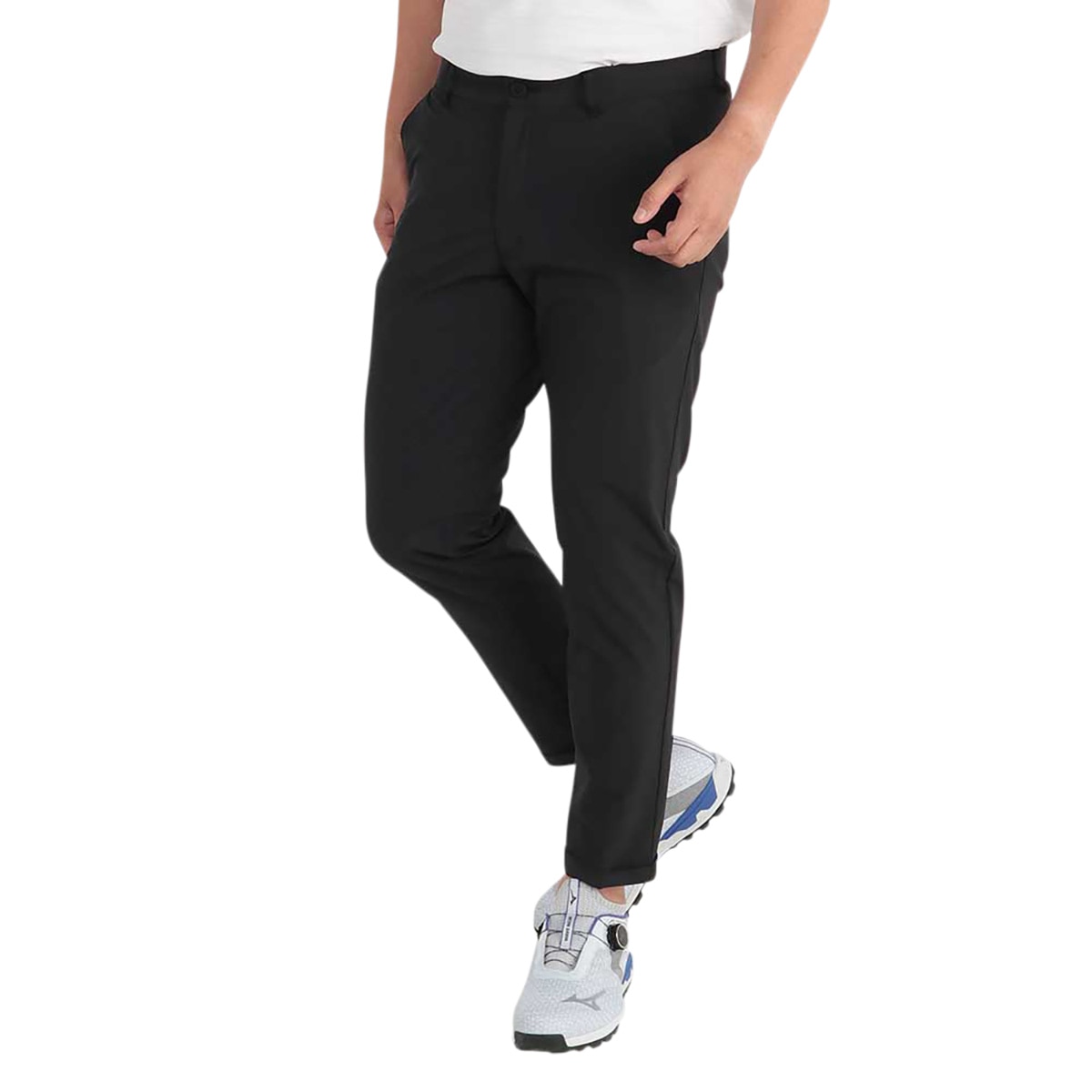 Mizuno ブラック スリムフィットパンツ　新品未使用 MIZUNO ミズノ ストレッチスウェットパンツ(ブラック