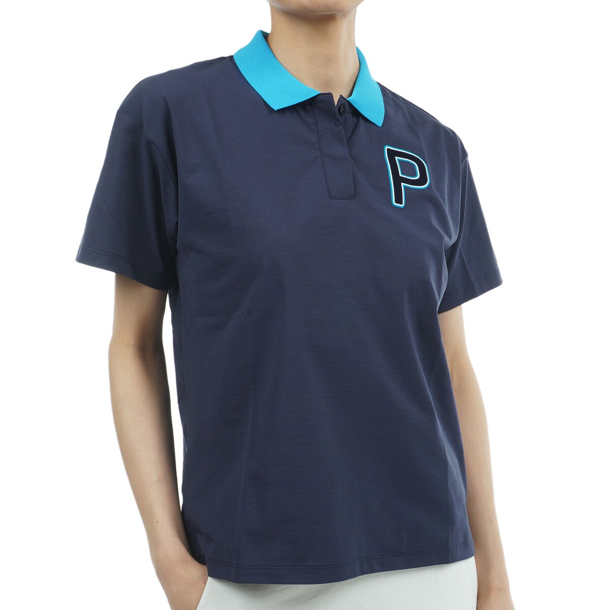 【PUMA公式】ゴルフストレッチ Pロゴ リラックス 半袖/L/ポロシャツ/ウィメンズ