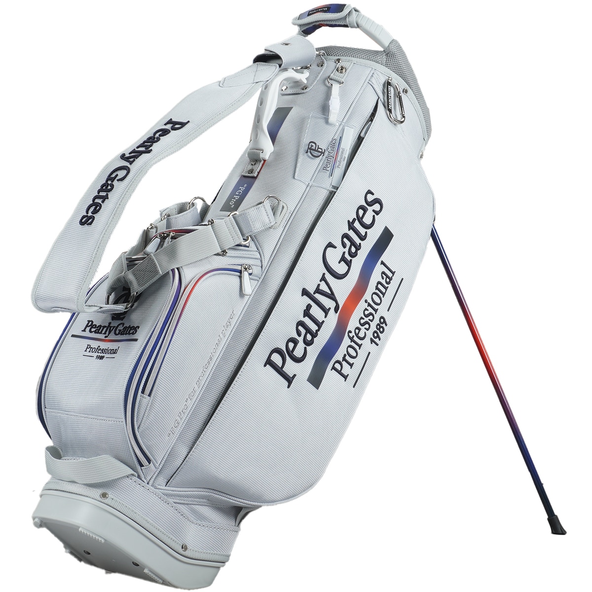 【美品】PEARLY GATES ゴルフバッグ　ユニセックス ⛳️美品 ユニセックス パーリーゲイツ エナメルキャディバッグ