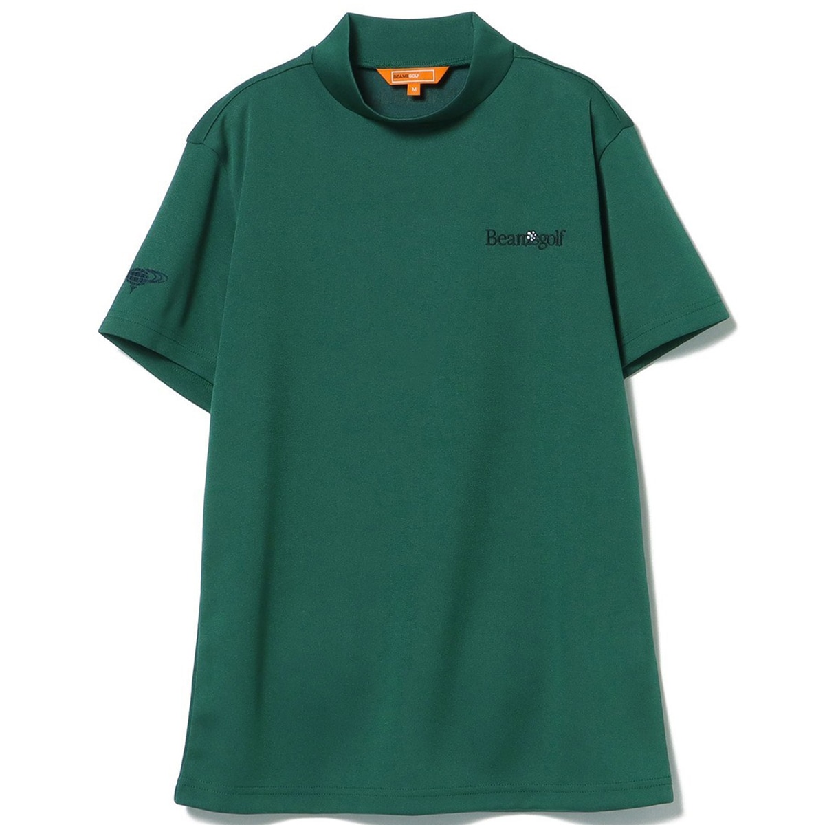 BEAMS GOLF ORANGE LABEL バックフラワー モックネックシャツ