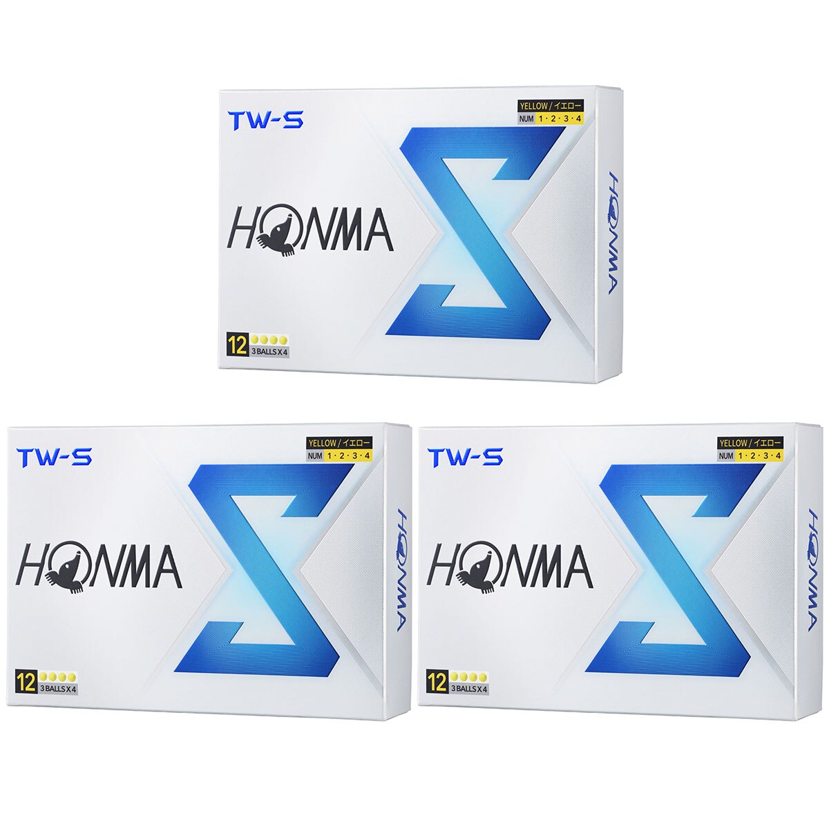 TW-S ボール 3ダースセット(ボール（新品）)|HONMA(本間ゴルフ