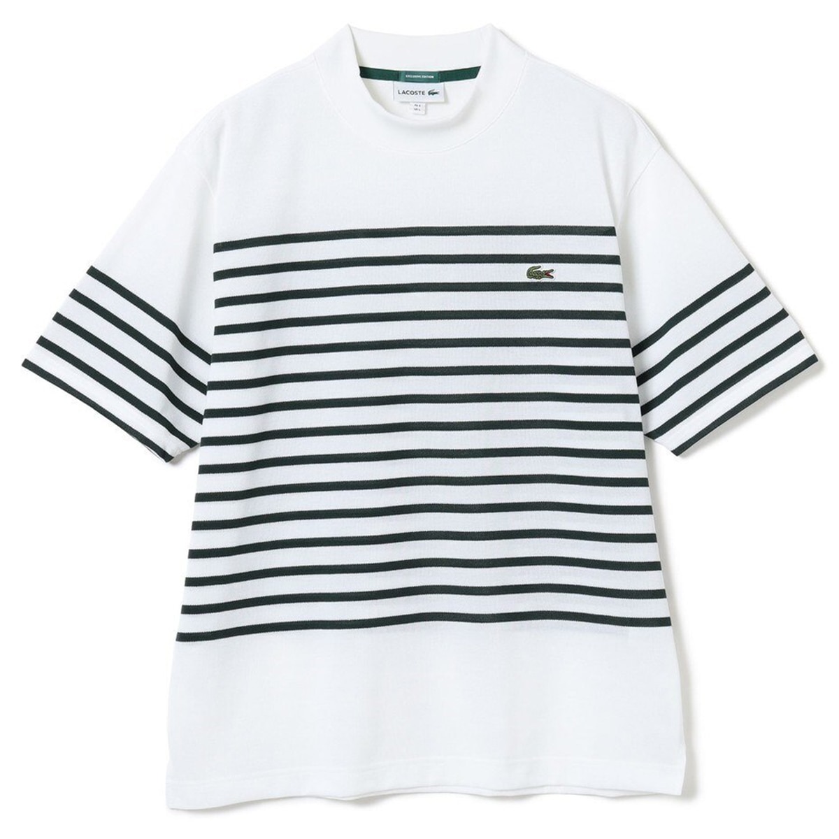 Lacoste for BEAMS GOLF 別注 ボーダー モックネックシャツ(シャツ)