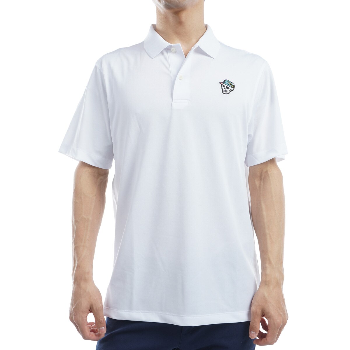 新品【DEVEREUX GOLF】デヴァローゴルフ　チェッカー　半袖ポロシャツ セール・アウトレット】ストレッチ ワンポイント半袖ポロシャツ