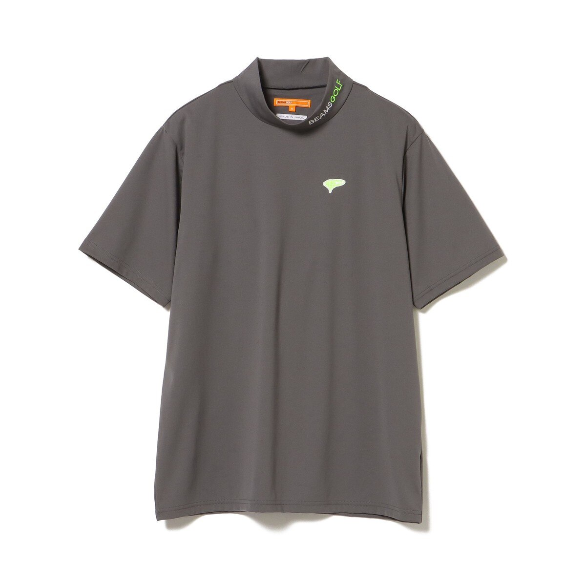 BEAMS GOLF ORANGE LABEL ワンポイント モックネックシャツ(半袖