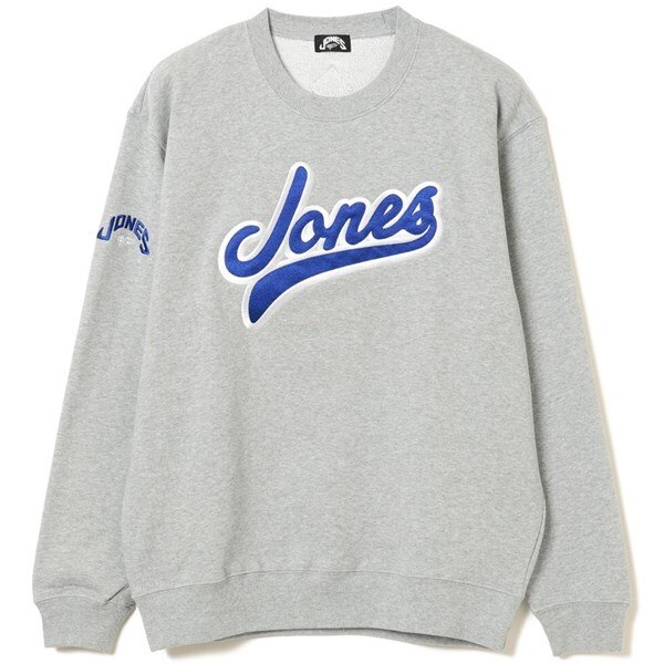 JONES × BEAMS GOLF 別注 ロゴ刺繍 クルースウェットシャツ(中間着  