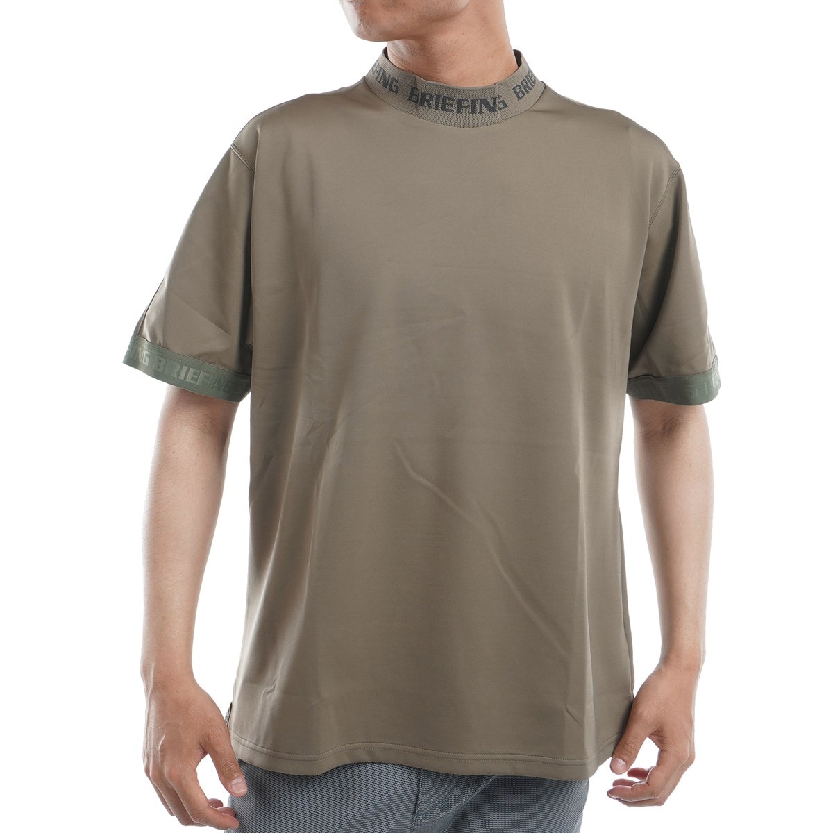 CE ロゴ リブ リラックスフィット ハイネック半袖シャツ(半袖シャツ