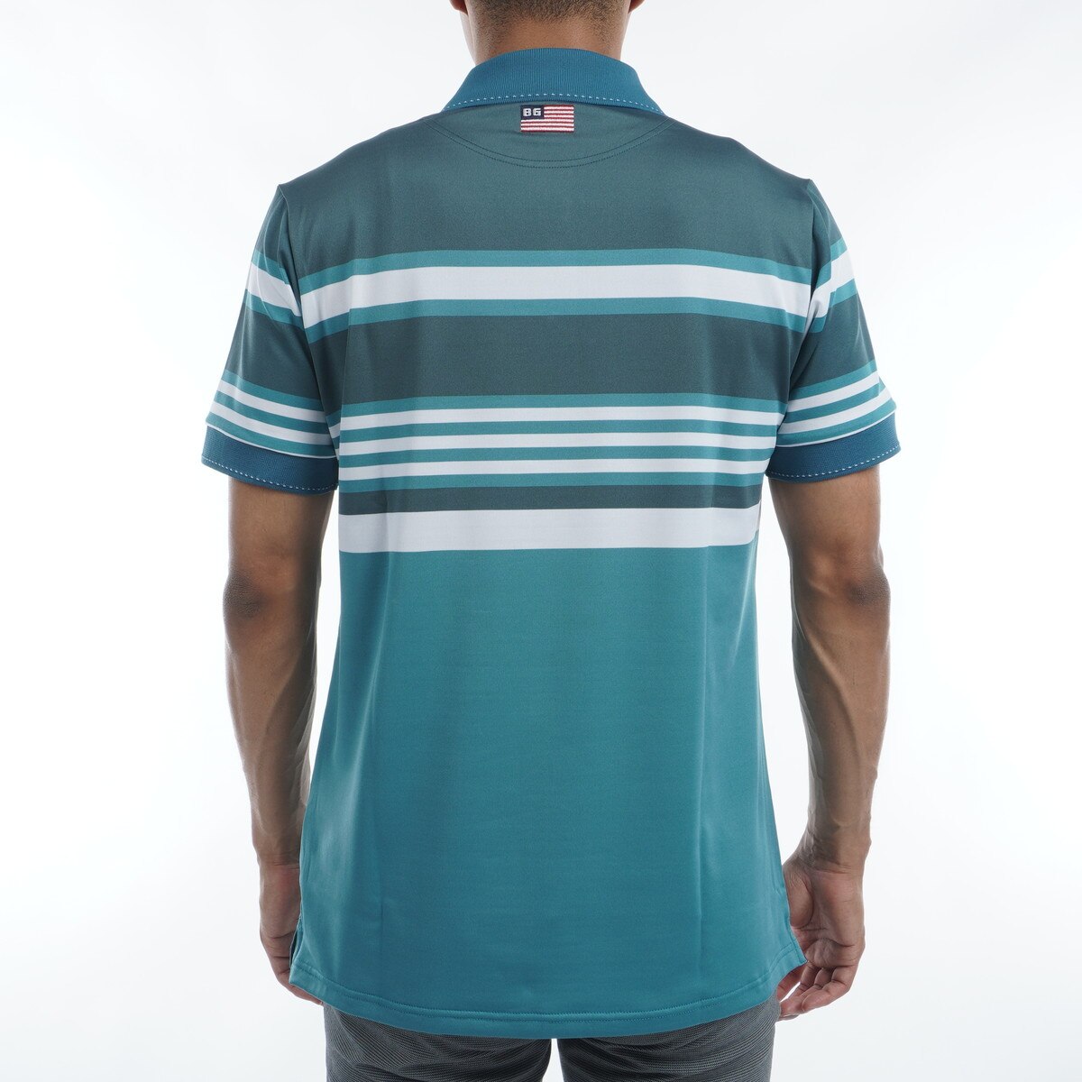 セール・アウトレット】マリンストライプ 半袖ポロシャツ(半袖シャツ