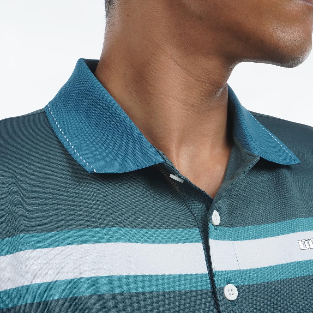 セール・アウトレット】マリンストライプ 半袖ポロシャツ(半袖シャツ