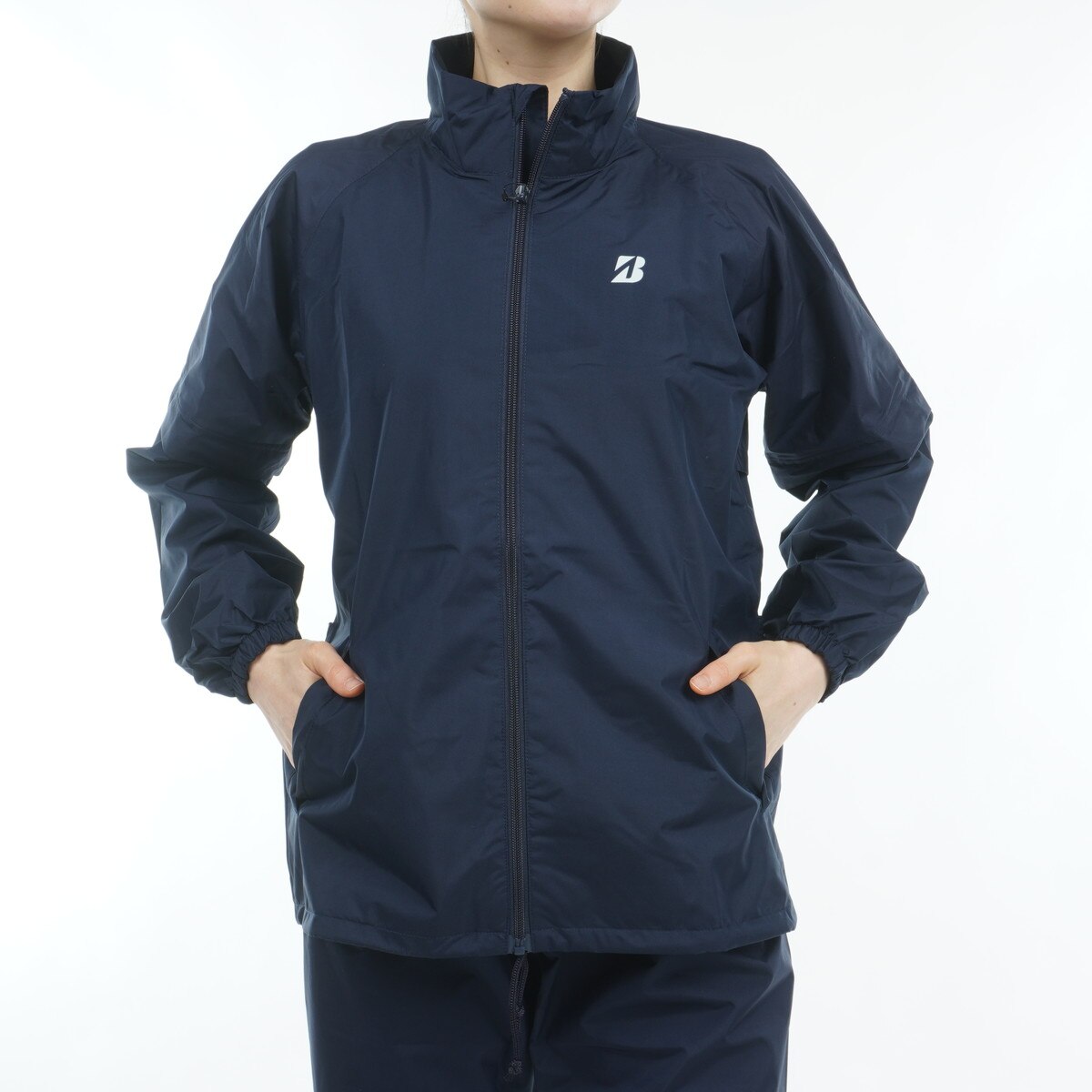 ブリヂストン レディース レインウェア L 黒 レディス レインブルゾン・レインパンツ（上下セット）(M PK(ピンク