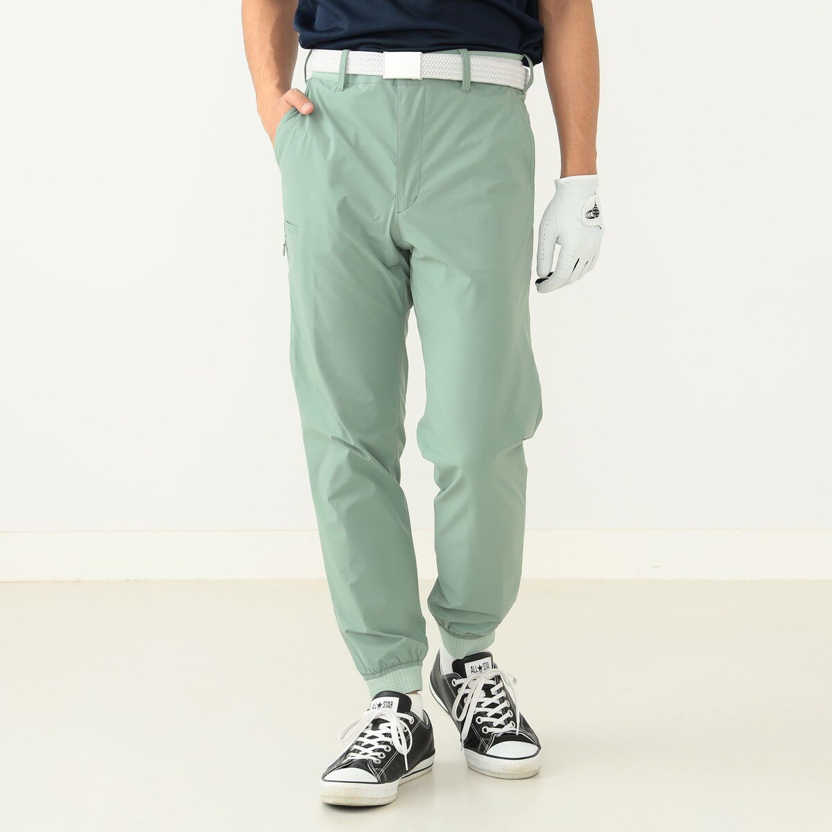 BEAMS GOLF ORANGE LABEL 撥水ストレッチ 裾ゴム ジョガーパンツ