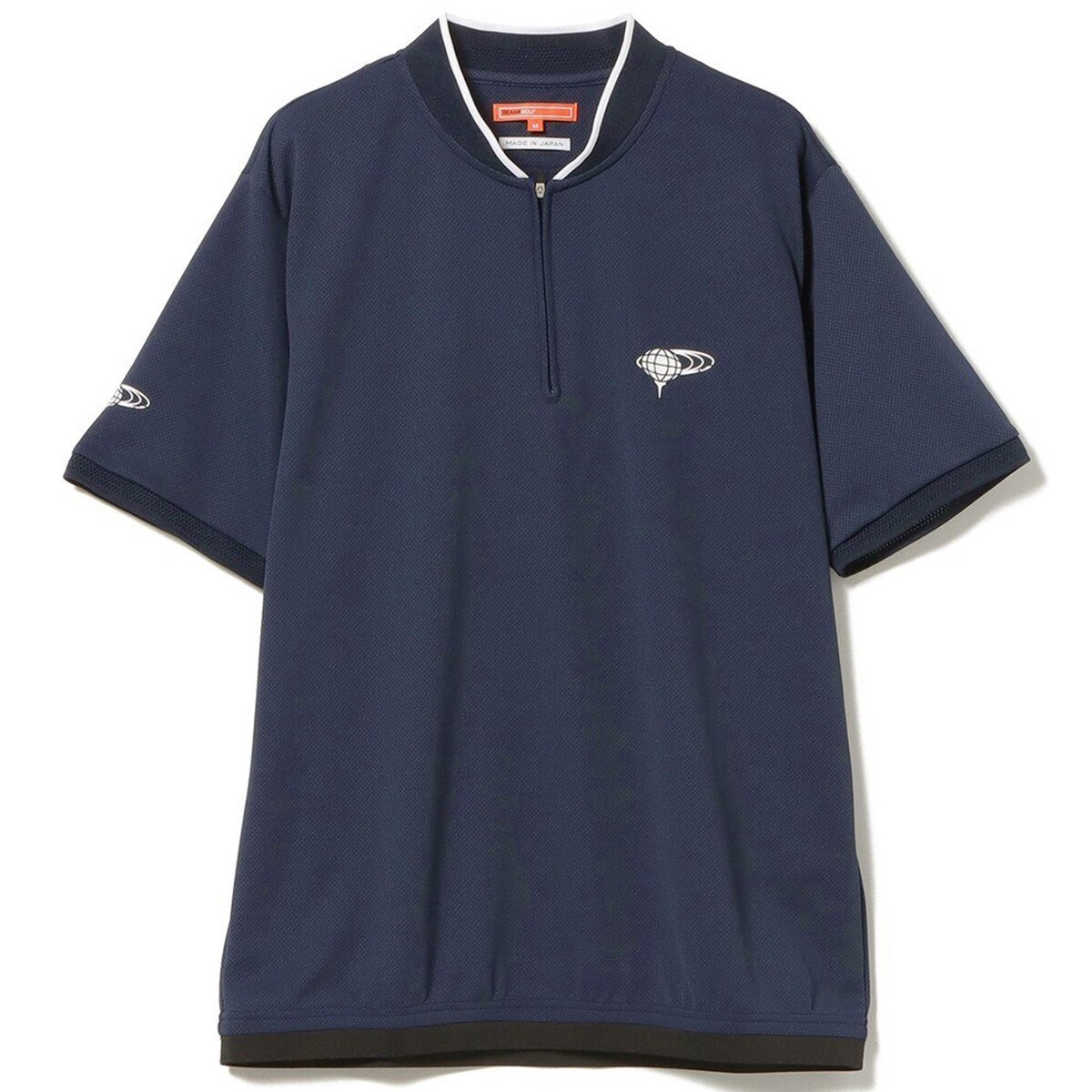 BEAMS GOLF ORANGE LABEL ブレードカラー ハーフジップ ニット