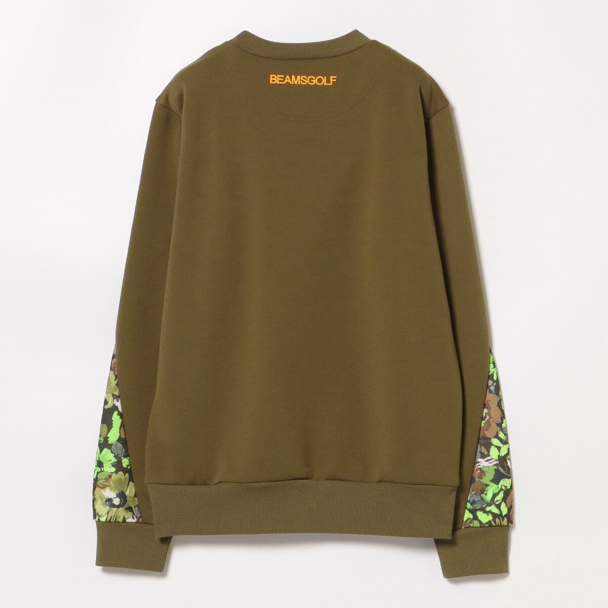BEAMS GOLF オレンジレーベル　フラワーカモプリント　スウェット　L BEAMS GOLF オレンジレーベル フラワーカモプリント スウェット