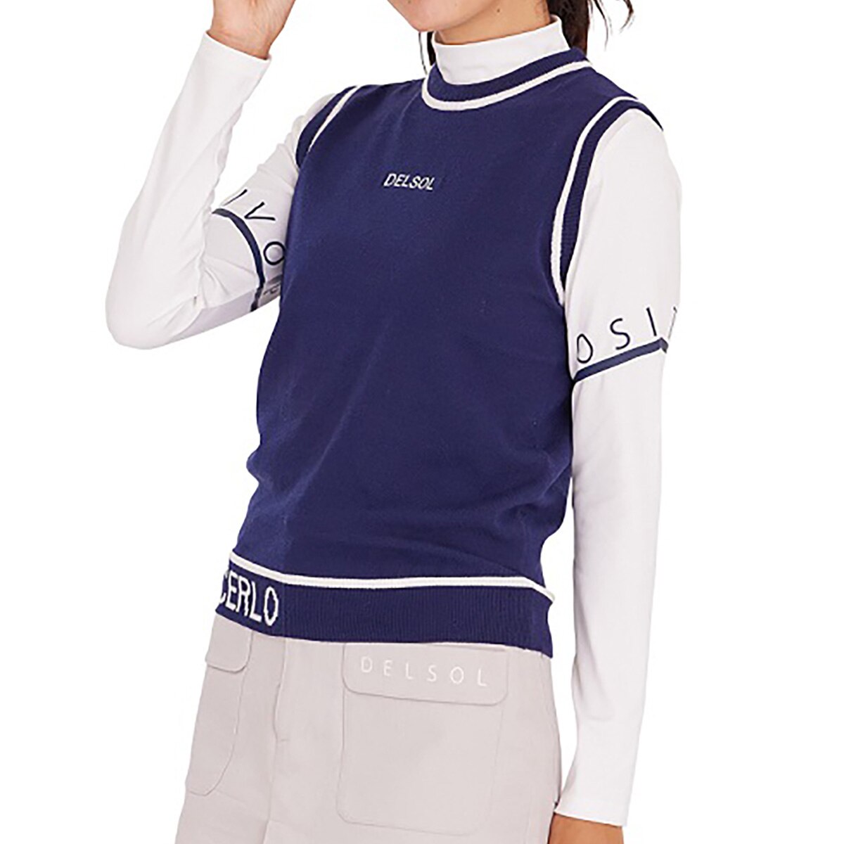 ニットベスト レディス(ベスト)|DELSOL GOLF(デルソルゴルフ