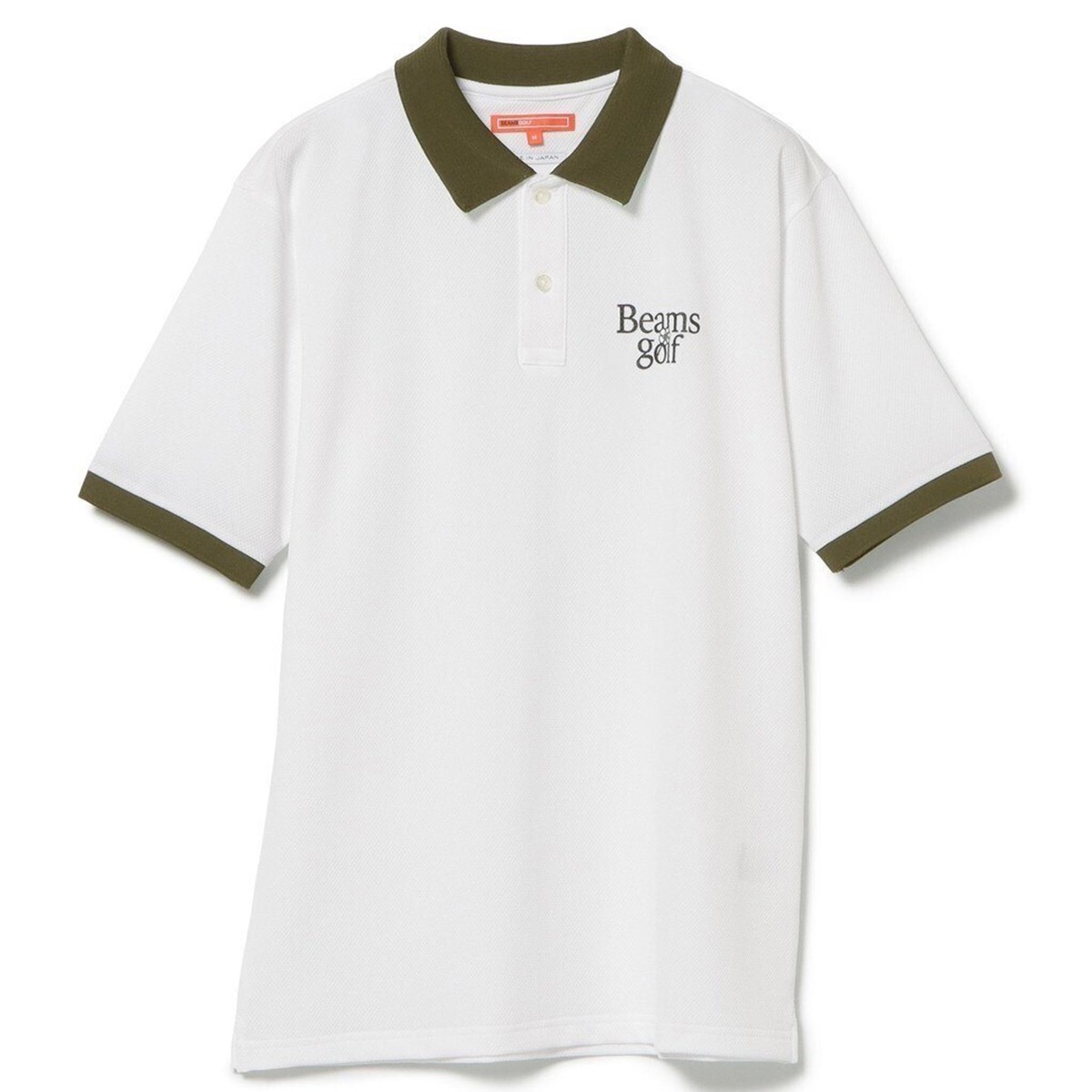 BEAMS GOLF ORANGE LABEL 襟裏ジャカード フラワーロゴ ポロシャツ(ポロシャツ)