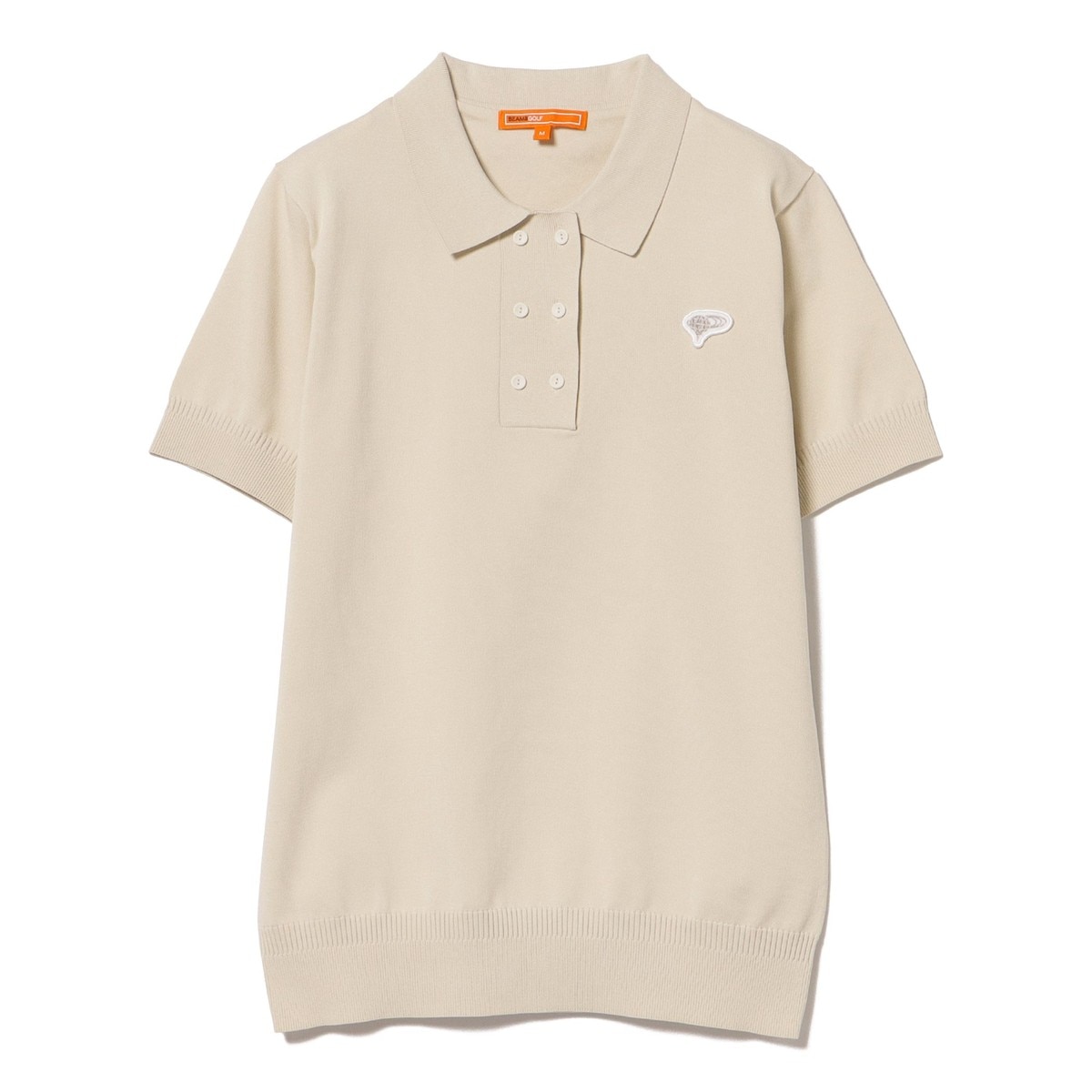 BEAMS GOLF ORANGE LABEL ダブルボタン ニット ポロシャツ レディス