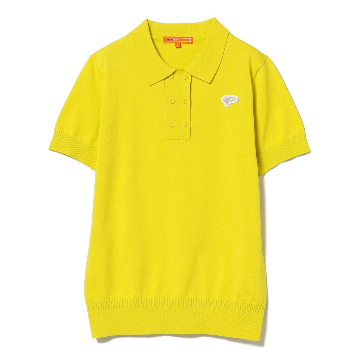 BEAMS GOLF ORANGE LABEL ダブルボタン ニット ポロシャツ レディス