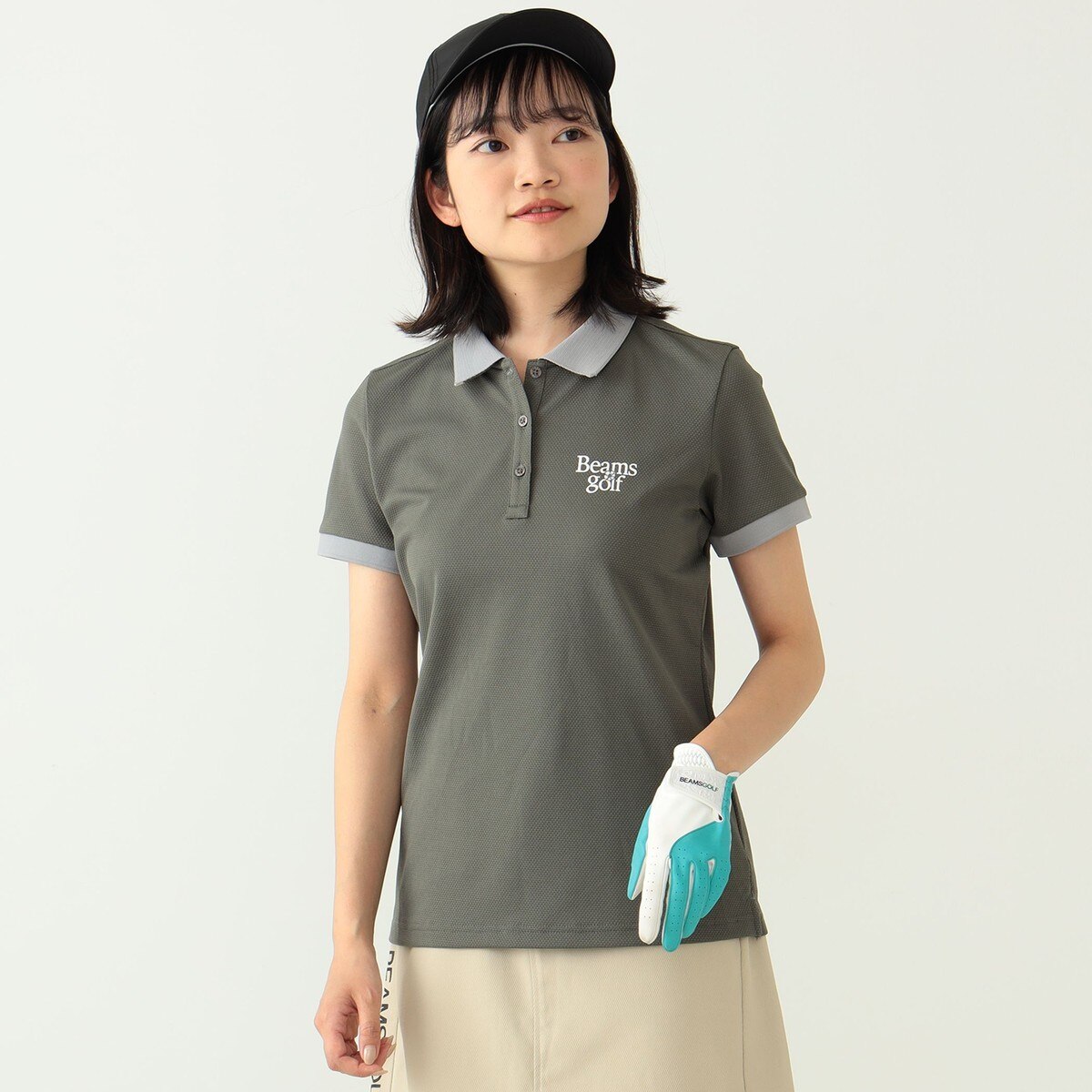 ★美品★2024年モデル　BEAMS　GOLF　衿裏ジャガード ポロシャツ　L BEAMS GOLF ORANGE LABEL 襟裏 ジャカード ポロシャツ 24SS