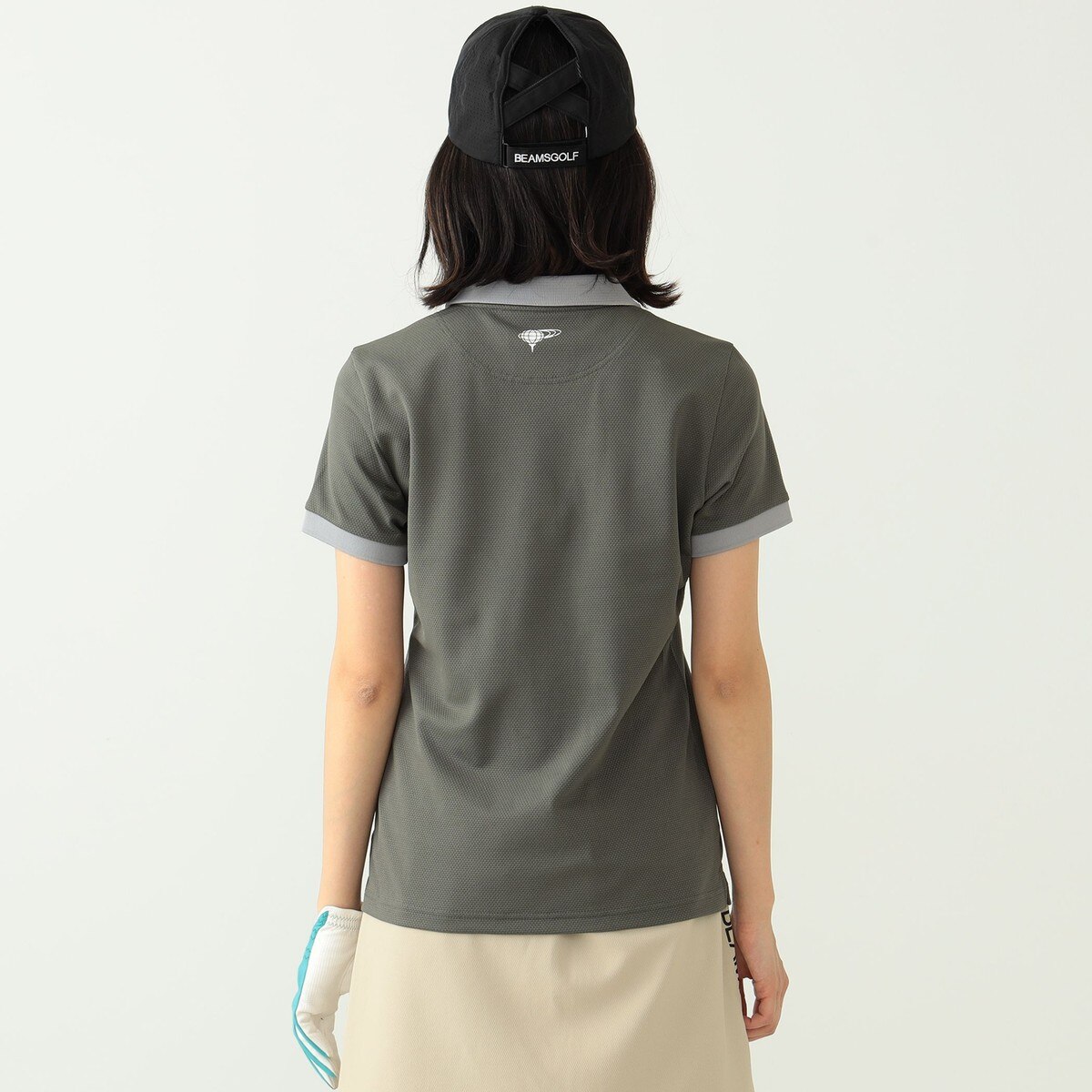 BEAMS GOLF ORANGE LABEL 襟裏 ジャカード ポロシャツ 24SS