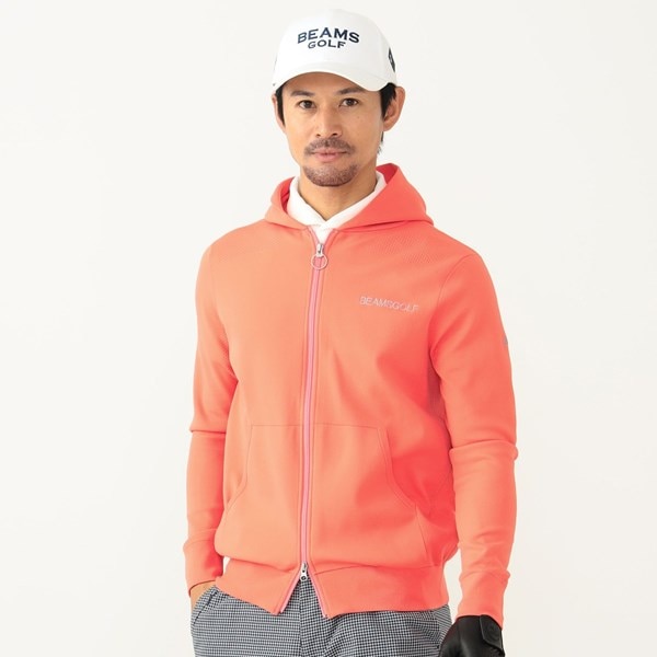 BEAMS GOLF PURPLE LABEL ハイゲージニット ダブルジップパーカー  