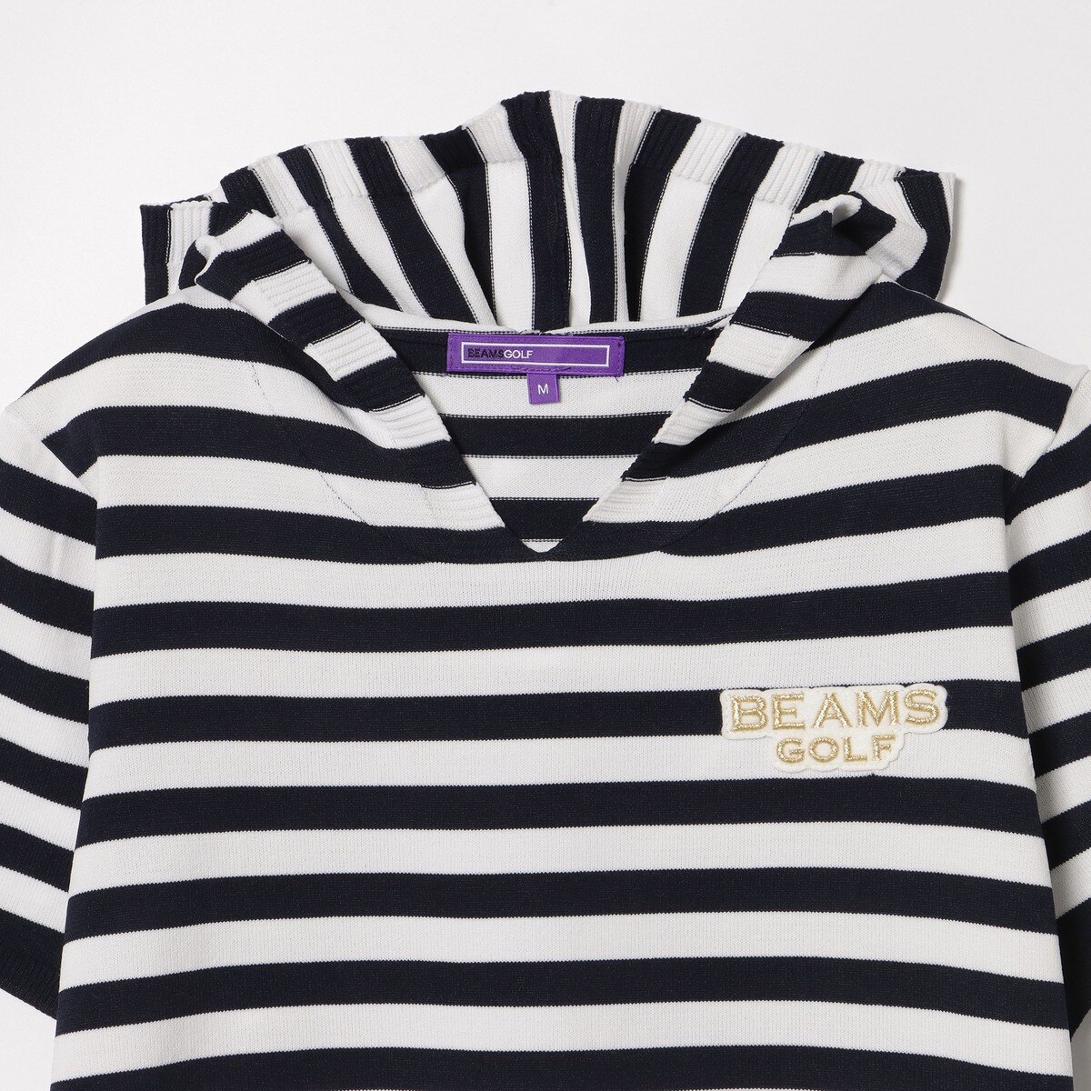 BEAMS GOLF PUPPLE LABELパーカー ニット ワンピース BEAMS GOLF PURPLE LABEL ボーダーニット ワンピース レディス