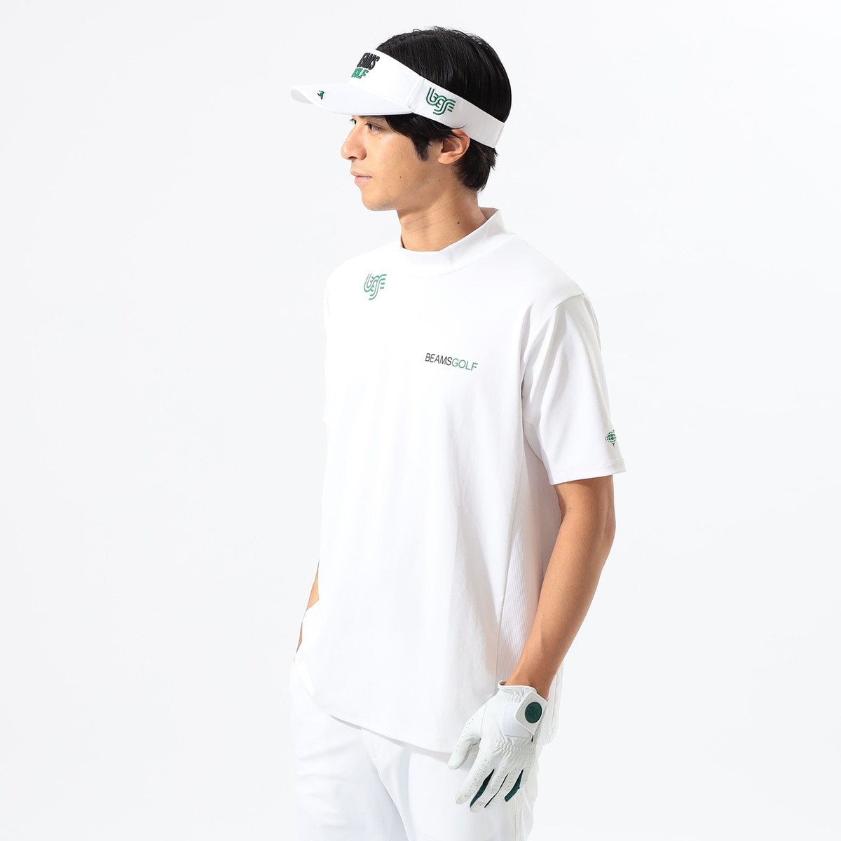 BEAMS GOLF ORANGE LABEL USシリーズ モックネックシャツ(半袖