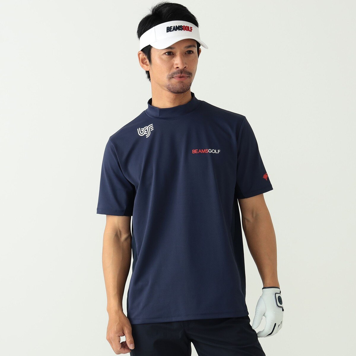 BEAMS GOLF ORANGE LABEL USシリーズ モックネックシャツ(半袖
