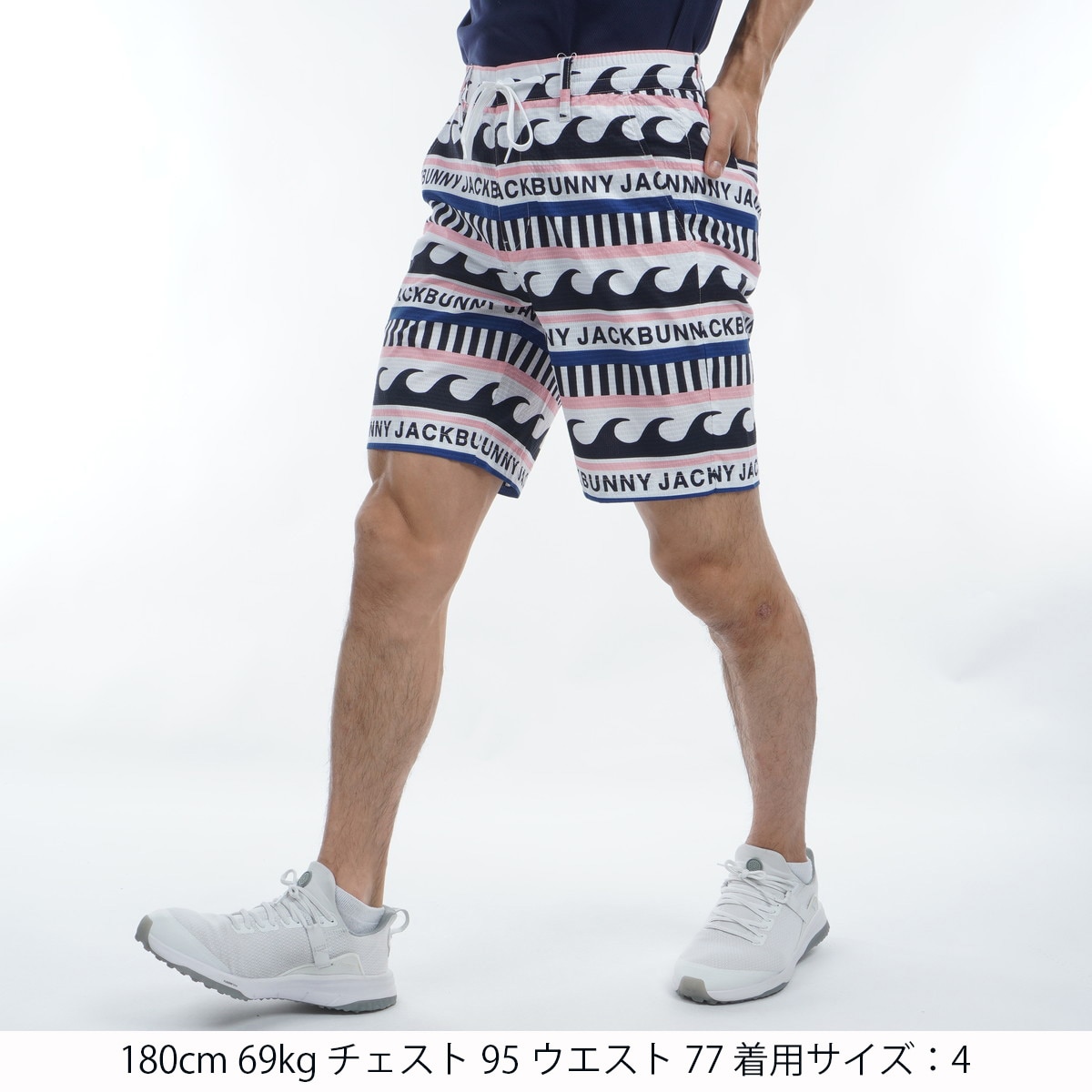 ドットエアー　マリンボーダー　ジャックバニー　4サイズM　ショートパンツ セール・アウトレット】ドットエアー マリンボーダープリント